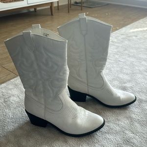 White Cowboy boots